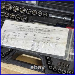 Craftsman Mechanic Socket Wrench Set 62pc Metric & SAE WithCase 33039 COMPLETE USA