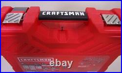 Craftsman Mechanic's Tool Set 105 Pc SAE/Metric Gunmetal Chrome Red Hard Case