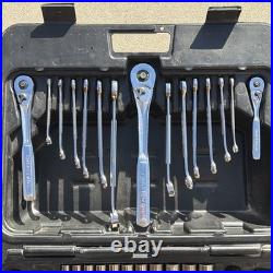 Craftsman Mechanics Socket Wrench Tool Set Metric & SAE ALL 6 POINT 9 33644 USA