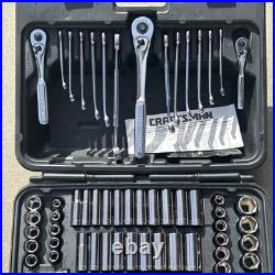 Craftsman Mechanics Socket Wrench Tool Set Metric & SAE ALL 6 POINT 9 33644 USA