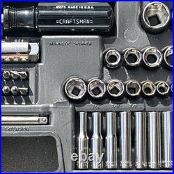 Craftsman Mechanics Socket Wrench Tool Set Metric & SAE ALL 6 POINT 9 33644 USA