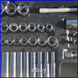 Craftsman Mechanics Socket Wrench Tool Set Metric & SAE ALL 6 POINT 9 33644 USA