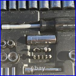 Craftsman Mechanics Socket Wrench Tool Set Metric & SAE ALL 6 POINT 9 33644 USA