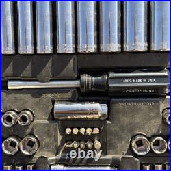 Craftsman Mechanics Socket Wrench Tool Set Metric & SAE ALL 6 POINT 9 33644 USA