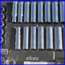 Craftsman Mechanics Socket Wrench Tool Set Metric & SAE ALL 6 POINT 9 33644 USA