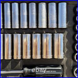 Craftsman Mechanics Socket Wrench Tool Set Metric & SAE ALL 6 POINT 9 33644 USA