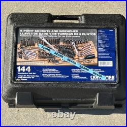 Craftsman Mechanics Socket Wrench Tool Set Metric & SAE ALL 6 POINT 9 33644 USA