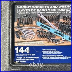 Craftsman Mechanics Socket Wrench Tool Set Metric & SAE ALL 6 POINT 9 33644 USA