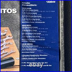 Craftsman Mechanics Socket Wrench Tool Set Metric & SAE ALL 6 POINT 9 33644 USA