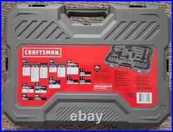 Craftsman OVERDRIVE 1/4 3/8 1/2 dr Metric/SAE 6 Point Mechanics Tool Set 154 Pc