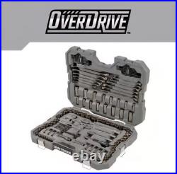 Craftsman OVERDRIVE 1/4 3/8 1/2 dr Metric/SAE 6 Point Mechanics Tool Set 154 Pc
