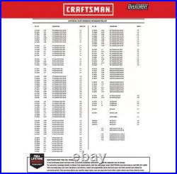 Craftsman OVERDRIVE 1/4 3/8 1/2 dr Metric/SAE 6 Point Mechanics Tool Set 154 Pc