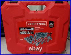 Craftsman SAE Metric 1/4 3/8 Drive 105 Piece Mechanics Tool Set CMMT12023