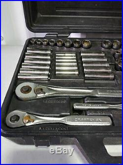 Craftsman SAE Socket Set Vintage Made in USA Standard 1/4 3/8 1/2 Standard