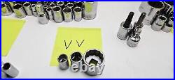 Craftsman Socket Lot Metric and SAE VV, G2, G, EE, V