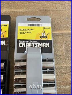 Craftsman Socket Set Metric & SAE 34439 & 34443 3/8 Drive 6 Point FREE SHIPPING