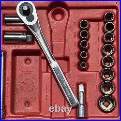 Craftsman Tools Mechanics Socket & Wrench Set 1/4 3/8 1/2 Drive 33263 USA READ Craftsman Tools Mechanics Socket & Wrench Set 1/4 3/8 1/2 Drive 33263 USA READ