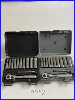 Craftsman Tools USA 34781 34782 NEW 12pc SAE METRIC 1/4' Dr. Socket Ratchet Sets