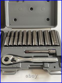 Craftsman Tools USA 34781 34782 NEW 12pc SAE METRIC 1/4' Dr. Socket Ratchet Sets
