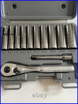 Craftsman Tools USA 34781 34782 NEW 12pc SAE METRIC 1/4' Dr. Socket Ratchet Sets