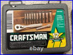 Craftsman Tools USA Socket Wrench Sets 34781,34782 19400, NOS free shipping