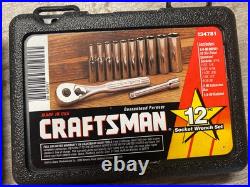 Craftsman Tools USA Socket Wrench Sets 34781,34782 19400, NOS free shipping
