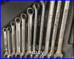 Craftsman USA 22 Pc Wrench Set 11 SAE & 11 Metric Combination Wrench Set WithTray