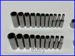 Craftsman USA 54pc 1/4 Drive Metric & SAE Deep & Shallow Socket Set NEW NOS