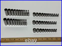 Craftsman USA 54pc 1/4 Drive Metric & SAE Deep & Shallow Socket Set NEW NOS