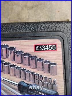 Craftsman USA 55pc Mechanics Tool Set Socket Ratchet 33455 Metric/SAE USA