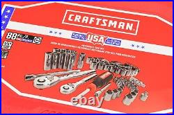 Craftsman USA 88 Piece SAE / Metric Socket Set Made in Texas CMMT45018 FAST SHIP