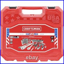 Craftsman USA 88 Piece SAE / Metric Socket Set Made in Texas USA CMMT45018
