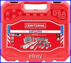 Craftsman USA 88 Piece SAE / Metric Socket Set Made in Texas USA CMMT45018