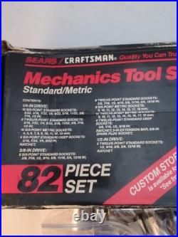 Craftsman USA 933586 82 Piece Mechanics Socket Tool Set SAE/Metric 6Pt/12Pt