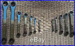 Craftsman USA Ratcheting Wrench Set, Box-End, Flat, Standard/Metric, SAE/MM