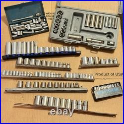 Craftsman USA Socket Set Lot Metric And SAE 1/4, 3/8, 1/2