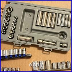 Craftsman USA Socket Set Lot Metric And SAE 1/4, 3/8, 1/2