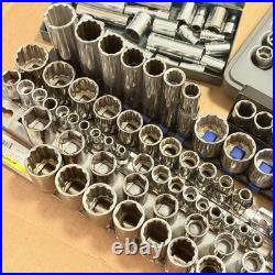 Craftsman USA Socket Set Lot Metric And SAE 1/4, 3/8, 1/2
