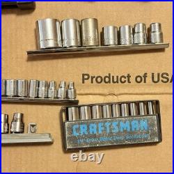 Craftsman USA Socket Set Lot Metric And SAE 1/4, 3/8, 1/2
