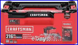 Craftsman VERSASTACK 216 Piece Mechanic's Tool Set Standard (SAE) And Metric
