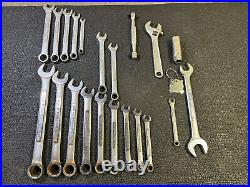 Craftsman VTG Standard Metric VV Mixed Lot Wrench Sets 22 Piece USA Screw Socket