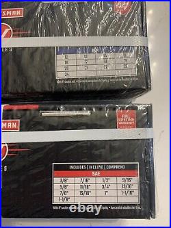 Craftsman V Series 1/2 Drive Shallow Socket Set Standard & Metric 26 Pieces