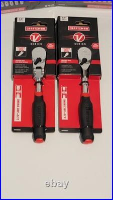 Craftsman V Series 3/8 Ratchet Set Flex Head Standard Ratchet SAE Metric Sockets
