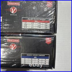 Craftsman V-Series Bundle 3/8 Drive Metric / SAE Shallow & SAE Deep. 3 Ratchets