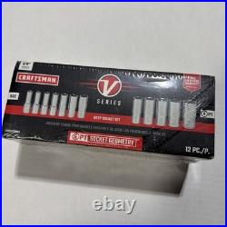 Craftsman V-Series Bundle 3/8 Drive Metric / SAE Shallow & SAE Deep. 3 Ratchets