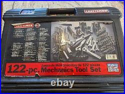 Craftsman Vintage 122pc Mechanics Socket & Ratchet Set #33122 USA Made