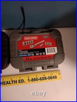 Craftsman tool set USA 1/4 Socket Set Metric Sae 6 Point NOS
