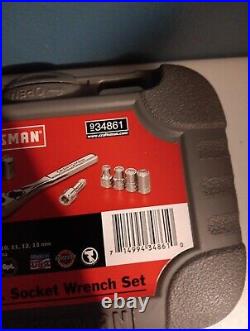 Craftsman tool set USA 1/4 Socket Set Metric Sae 6 Point NOS