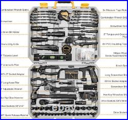 DEKO 218 PCS General Household Hand Tool Set Screwdriver Set, Socket Set