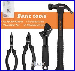 DEKO 218 PCS General Household Hand Tool Set Screwdriver Set, Socket Set